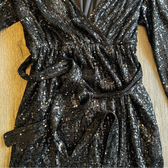 Sequin Black Dress - Picture 3 of 7